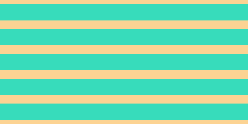 #37dcbb, #fcd393 horizontal lines, twenty-eight pixels wide, fifty-two pixels apart