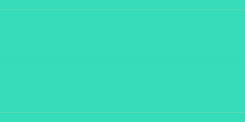 #37dcbb, #fcd393 horizontal lines, one pixels wide, eighty-four pixels apart