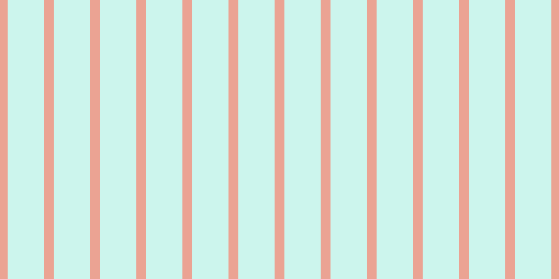 #37dcbb (25%), #eba393 vertical lines, fourteen pixels wide, fifty-two pixels apart