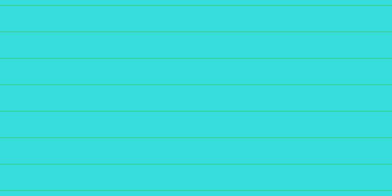 #37dcdc, #36d393 horizontal lines, two pixels wide, fifty-two pixels apart