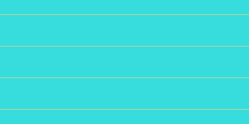 #37dcdc, #dbd393 horizontal lines, two pixels wide, one hundred pixels apart
