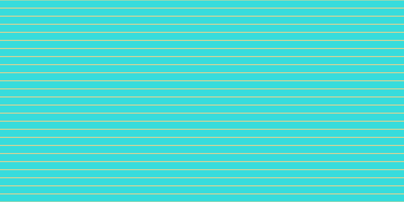 #37dcdc, #dbd393 horizontal lines, two pixels wide, fourteen pixels apart