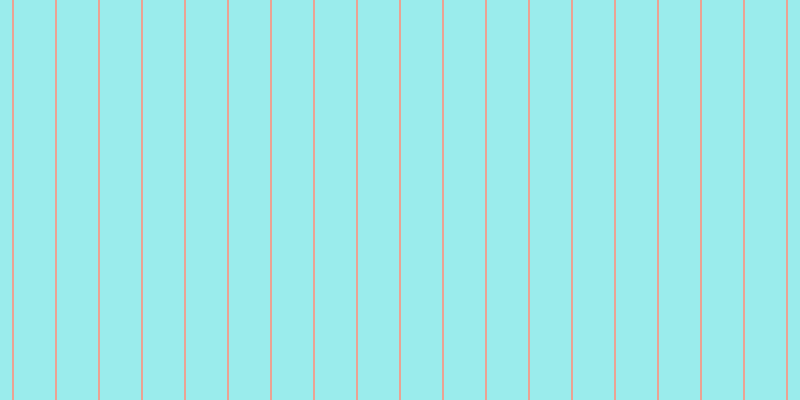 #37dcdc (50%), #eba393 vertical lines, two pixels wide, forty-one pixels apart