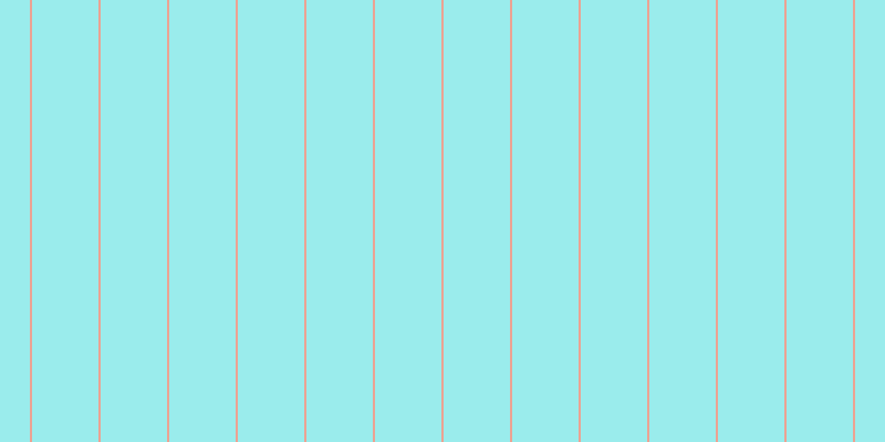 #37dcdc (50%), #eba393 vertical lines, two pixels wide, sixty pixels apart