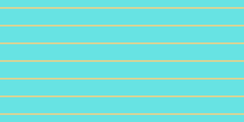 #37dcdc (75%), #dbd393 horizontal lines, six pixels wide, fifty-two pixels apart