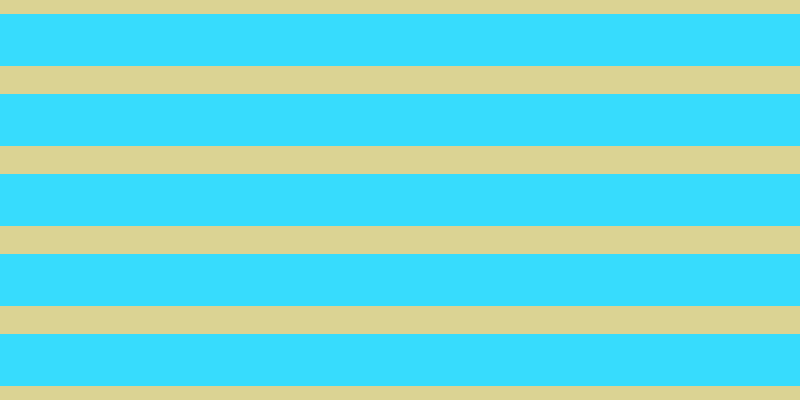 #37dcfd, #dbd393 horizontal lines, twenty-eight pixels wide, fifty-two pixels apart
