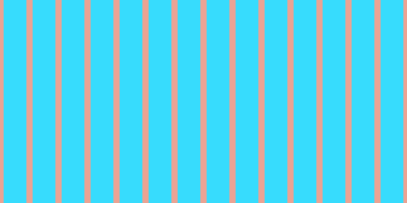 #37dcfd, #eba393 vertical lines, twelve pixels wide, forty-five pixels apart