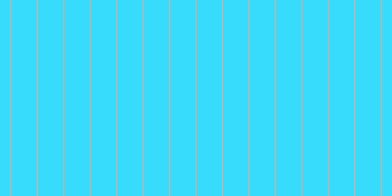 #37dcfd, #eba393 vertical lines, two pixels wide, fifty-two pixels apart