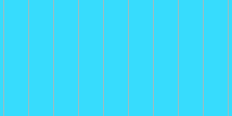 #37dcfd, #eba393 vertical lines, two pixels wide, eighty-four pixels apart