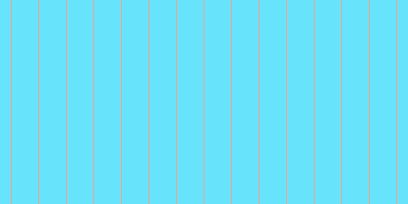 #37dcfd (75%), #eba393 vertical lines, two pixels wide, fifty-two pixels apart