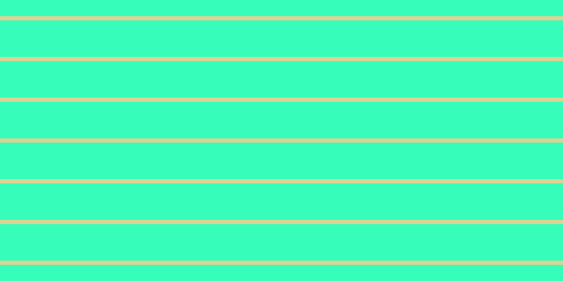 #37fdbb, #dbd393 horizontal lines, six pixels wide, fifty-two pixels apart