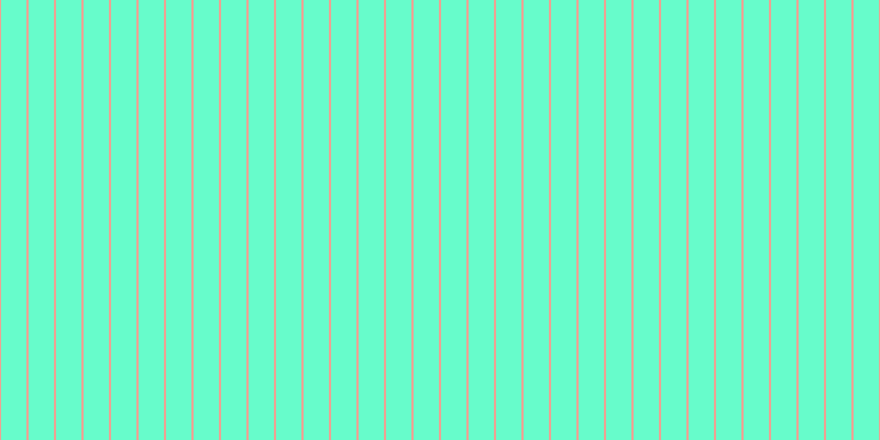 #37fdbb (75%), #eba393 vertical lines, two pixels wide, twenty-three pixels apart