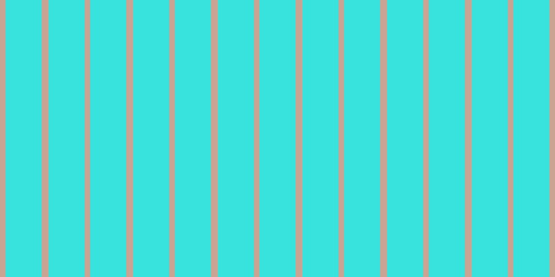 #38e2dd, #caa393 vertical lines, nine pixels wide, fifty-two pixels apart