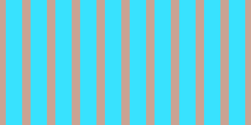 #38e2fe, #caa393 vertical lines, twenty-seven pixels wide, fifty-two pixels apart