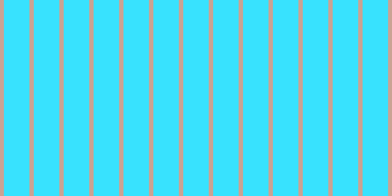 #38e2fe, #caa393 vertical lines, nine pixels wide, fifty-two pixels apart