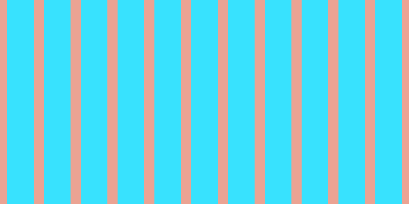 #38e2fe, #eba393 vertical lines, twenty pixels wide, fifty-two pixels apart