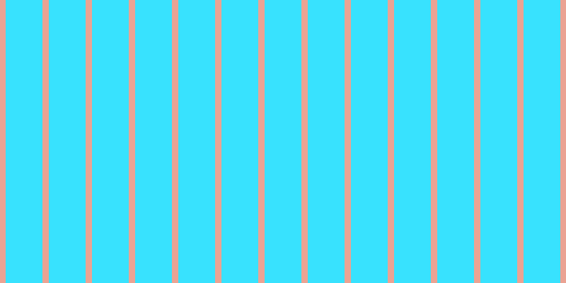 #38e2fe, #eba393 vertical lines, nine pixels wide, fifty-two pixels apart