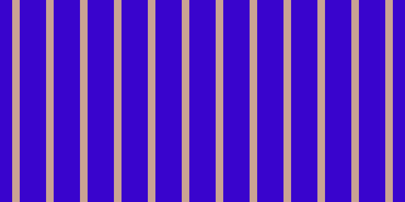 #3904cd, #caa393 vertical lines, fifteen pixels wide, fifty-two pixels apart