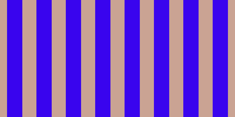 #3904ee, #caa393 vertical lines, forty-eight pixels wide, fifty-two pixels apart