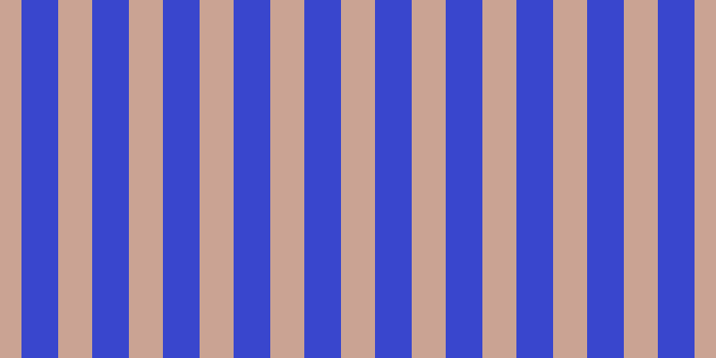 #3946cd, #caa393 vertical lines, thirty-eight pixels wide, forty-one pixels apart