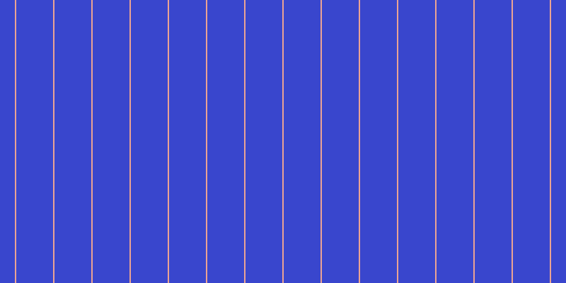 #3946cd, #eba393 vertical lines, two pixels wide, fifty-two pixels apart