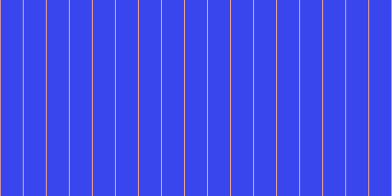 #3946ee, #eba393 vertical lines, two pixels wide, forty-five pixels apart