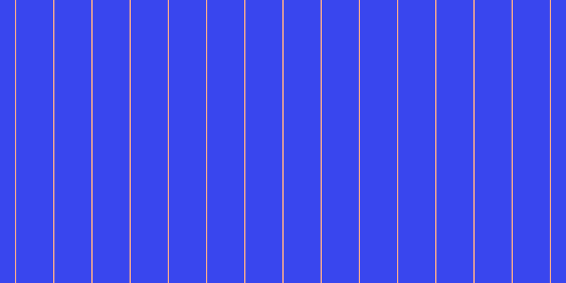 #3946ee, #eba393 vertical lines, two pixels wide, fifty-two pixels apart