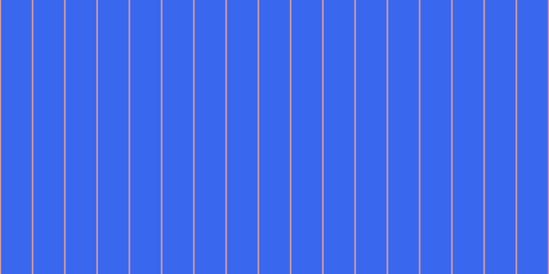 #3967ee, #eba393 vertical lines, two pixels wide, forty-five pixels apart