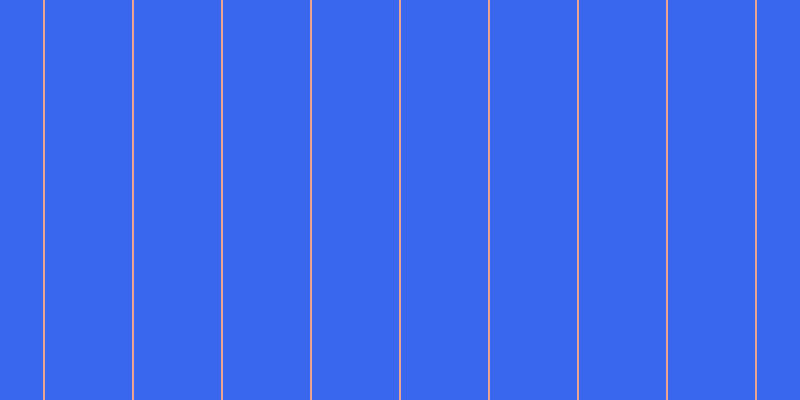 #3967ee, #eba393 vertical lines, two pixels wide, eighty-seven pixels apart