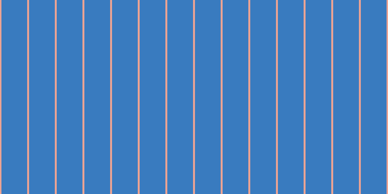 #397bbf, #eba393 vertical lines, four pixels wide, fifty-three pixels apart