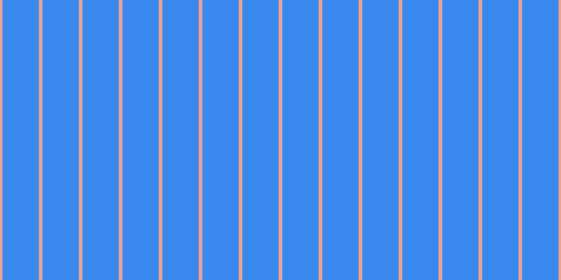 #3988ee, #eba393 vertical lines, five pixels wide, fifty-two pixels apart