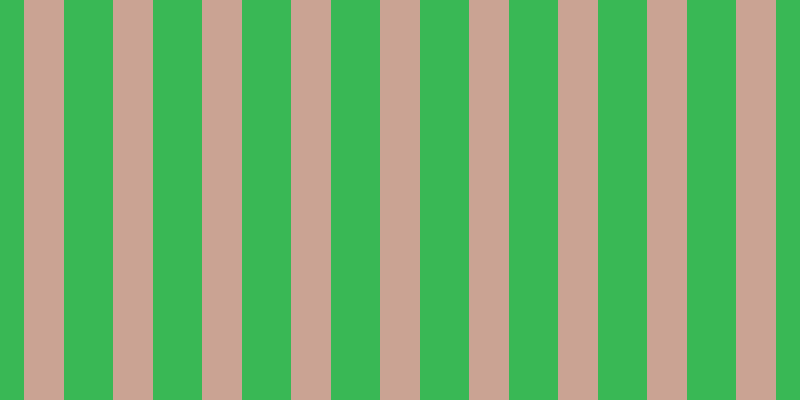 #39b855, #caa393 vertical lines, forty pixels wide, forty-nine pixels apart
