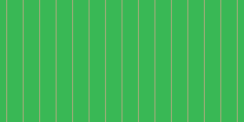 #39b855, #eba393 vertical lines, two pixels wide, fifty-two pixels apart