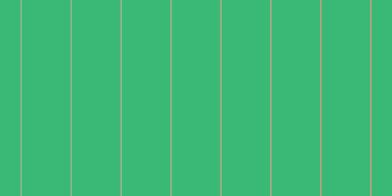 #39b876, #eba393 vertical lines, two pixels wide, one hundred pixels apart