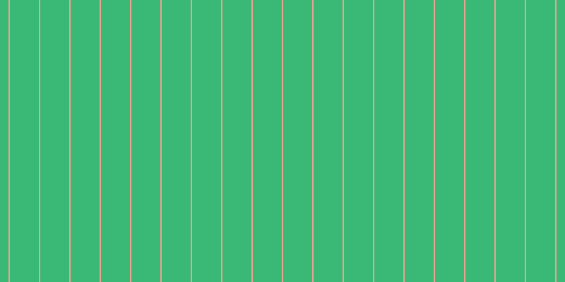 #39b876, #eba393 vertical lines, two pixels wide, forty-one pixels apart