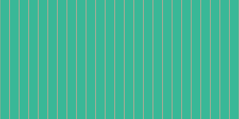 #39b897, #eba393 vertical lines, two pixels wide, thirty pixels apart