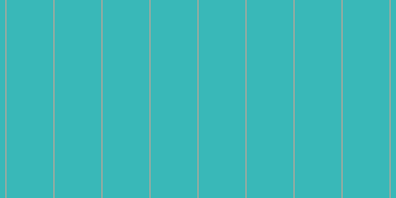 #39b8b8, #caa393 vertical lines, two pixels wide, ninety-five pixels apart