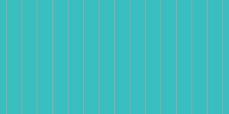 #39bdbf, #caa393 vertical lines, two pixels wide, fifty-two pixels apart