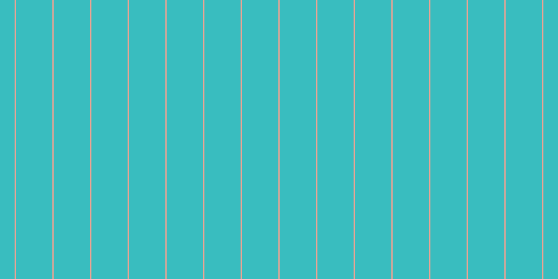 #39bdbf, #eba393 vertical lines, two pixels wide, fifty-two pixels apart