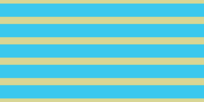 #39caee, #dbd393 horizontal lines, twenty-eight pixels wide, fifty-two pixels apart