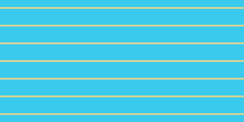 #39caee, #dbd393 horizontal lines, six pixels wide, fifty-two pixels apart