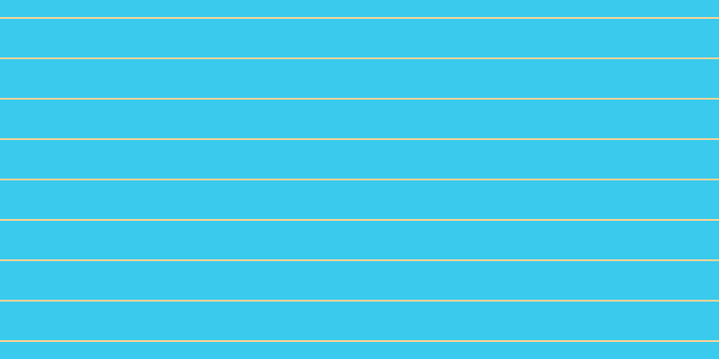 #39caee, #fcd393 horizontal lines, two pixels wide, forty-three pixels apart