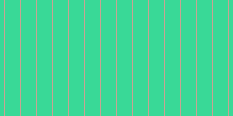 #39d997, #caa393 vertical lines, three pixels wide, fifty-two pixels apart