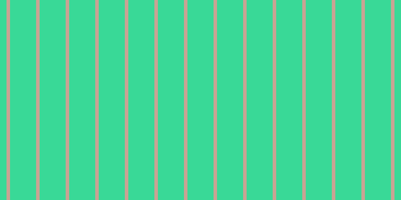 #39d997, #caa393 vertical lines, seven pixels wide, fifty-two pixels apart