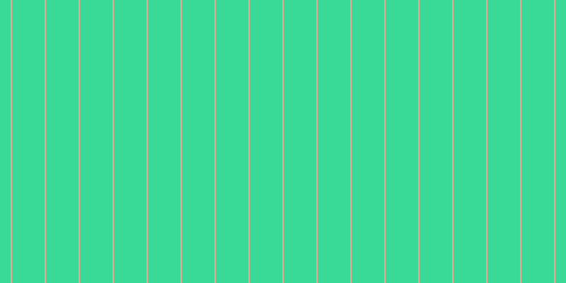 #39d997, #eba393 vertical lines, two pixels wide, forty-six pixels apart