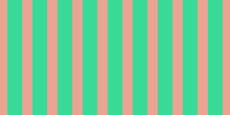 #39d997, #eba393 vertical lines, thirty-five pixels wide, fifty-two pixels apart