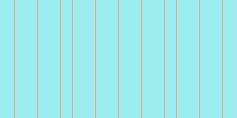 #39dee0 (50%), #eba393 vertical lines, two pixels wide, thirty-seven pixels apart