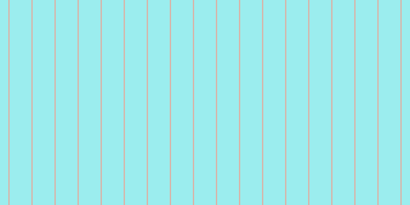 #39dee0 (50%), #eba393 vertical lines, two pixels wide, forty-three pixels apart