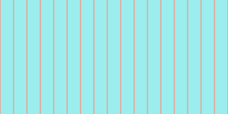 #39dee0 (50%), #eba393 vertical lines, four pixels wide, forty-three pixels apart