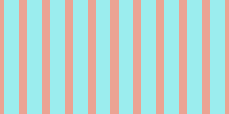 #39dee0 (50%), #eba393 vertical lines, twenty-eight pixels wide, fifty-two pixels apart